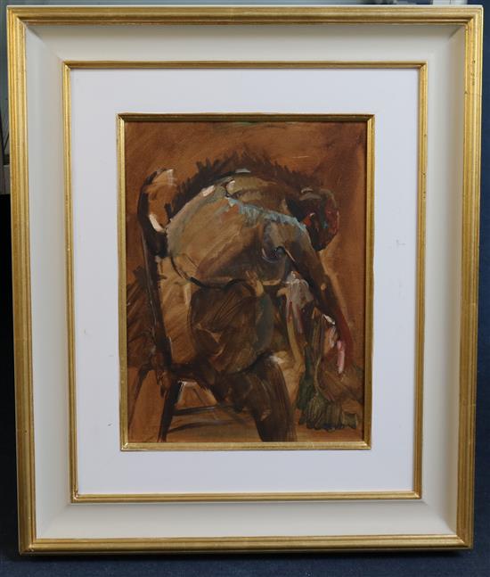 § Sherree Valentine Daines (1956-) Sketch of a seated nude 16 x 12in.